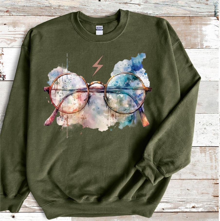 Wizard HP Glasses Magic Sweatshirt