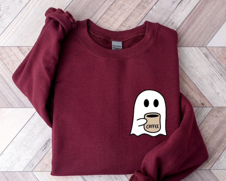 Cute Spooky Coffee Sweatshirt