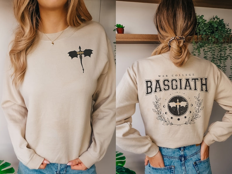 Front And Back Print Fourth Wing Sweatshirt