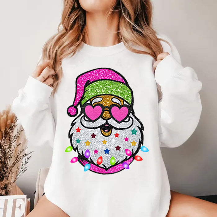 Santa with Sunglasses Christmas Sweatshirt