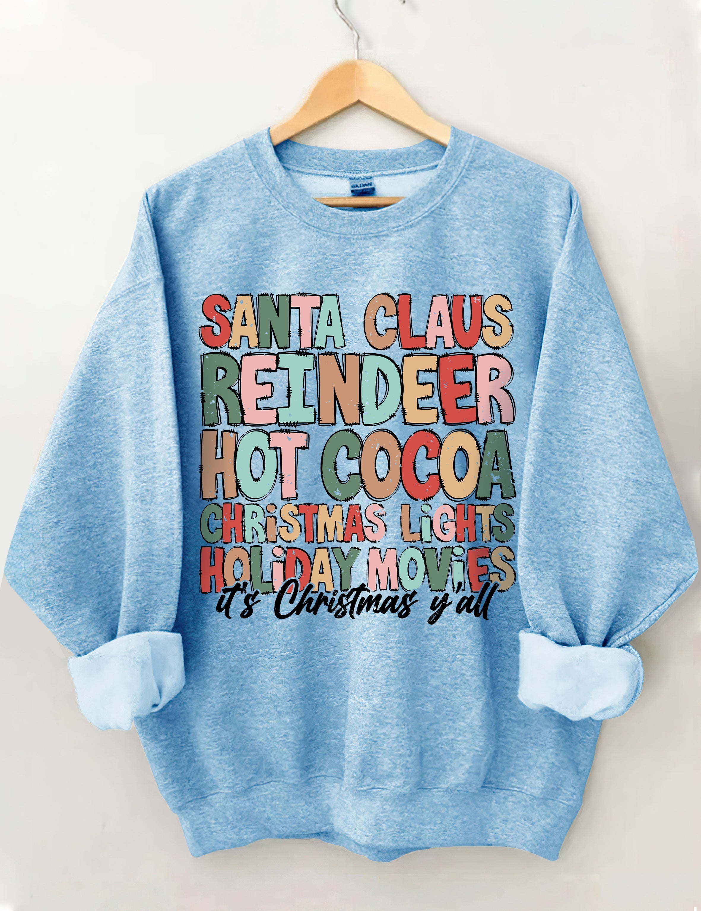 Santa Claus Reindeer Hot Cocoa Sweatshirt