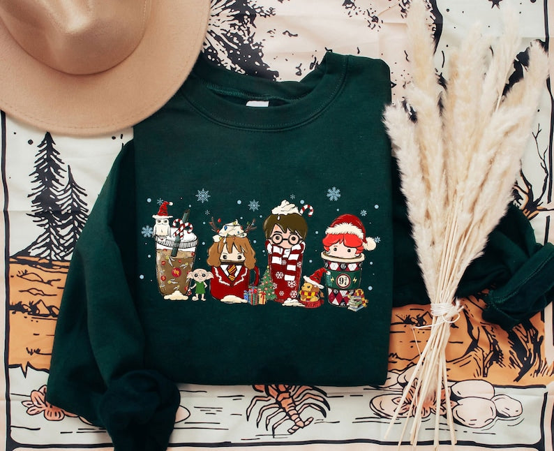Magic Harry Coffee Latte Christmas Sweatshirt