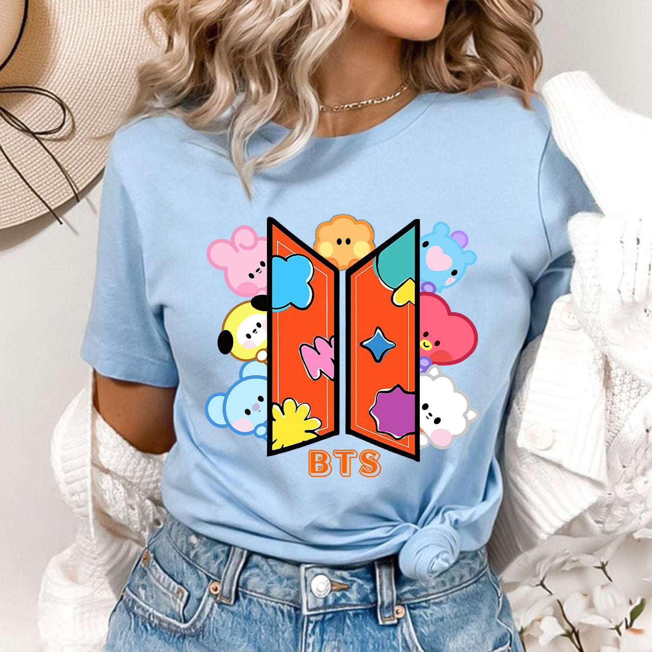 BTS Group Cute T-shirt