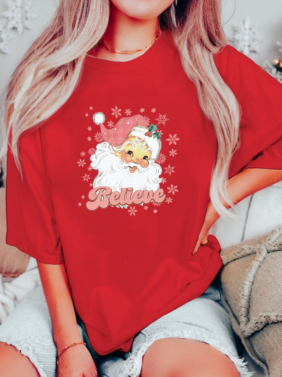 Pink Retro Christmas T-shirt