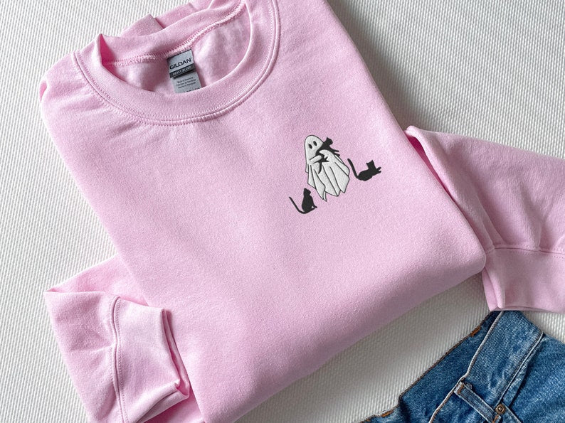 Embroidered Ghost Sweatshirt