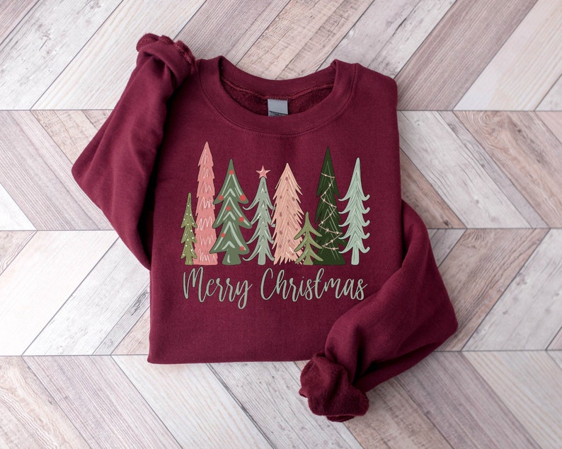 Merry Christmas Tree Sweatshirt