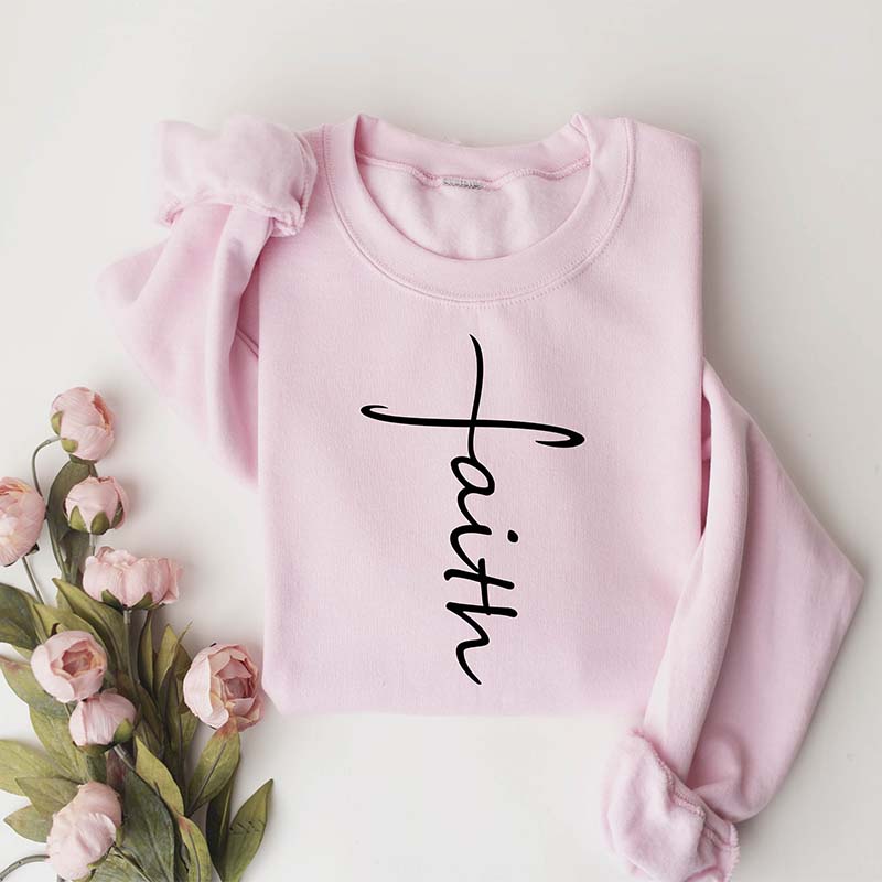 Faith Cross Love and Grace Sweatshirt