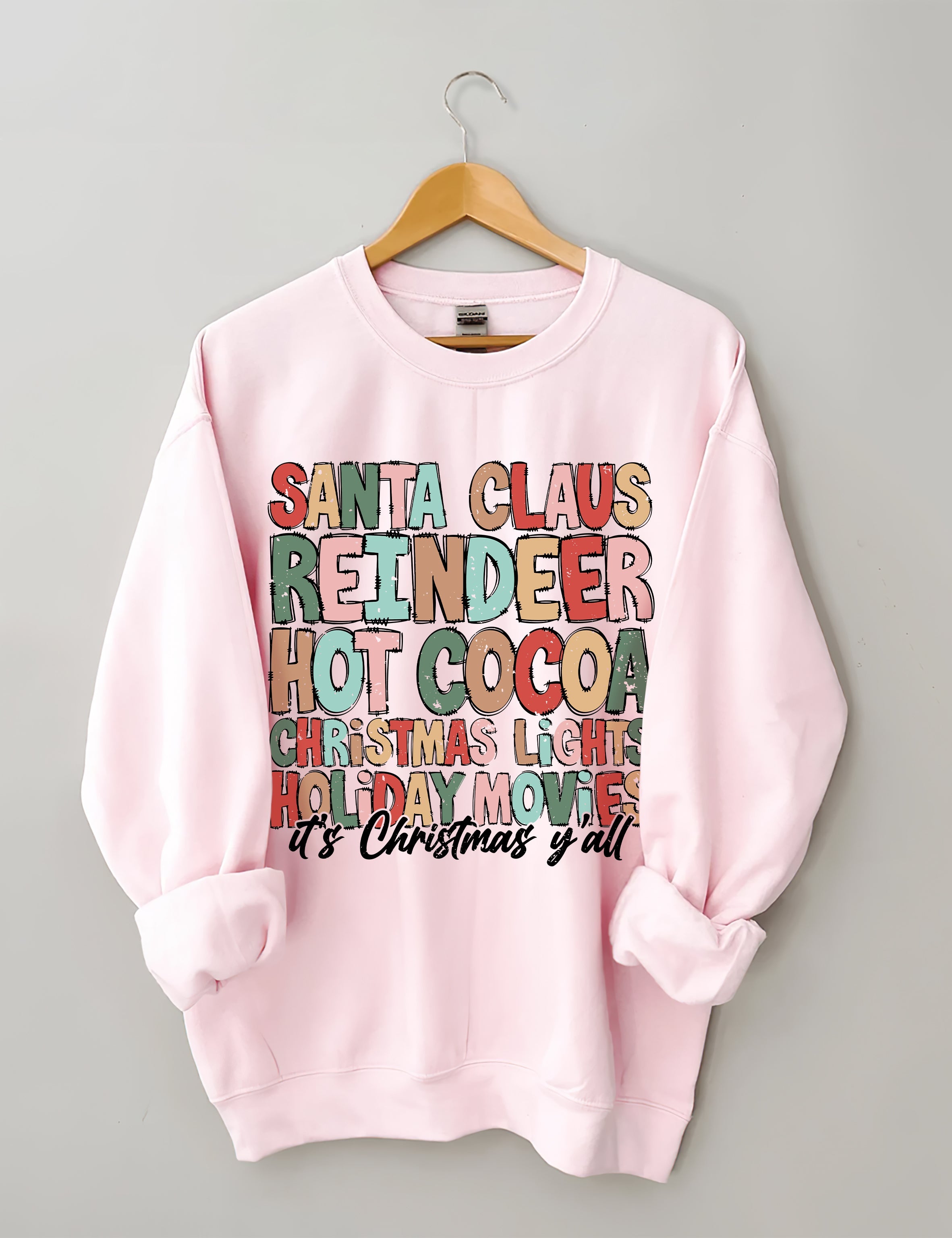 Santa Claus Reindeer Hot Cocoa Sweatshirt
