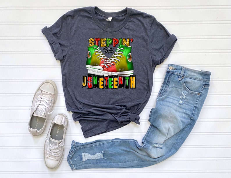 Steppin' Into Juneteenth Casual T-shirt