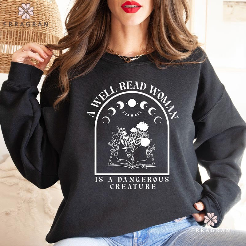 Book Lover A Well Read Woman Sweatshirt