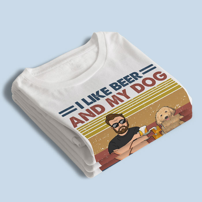 I Like Beer And My Dogs T-shirt