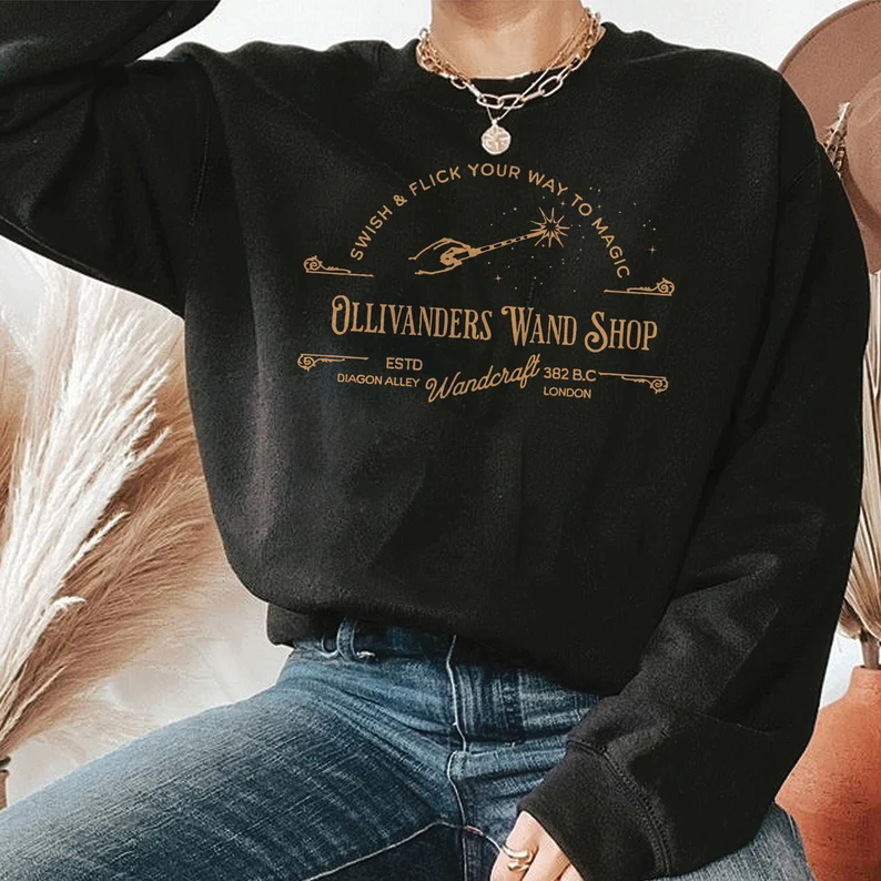 Ollivanders Wand Shop Wizard Sweatshirt