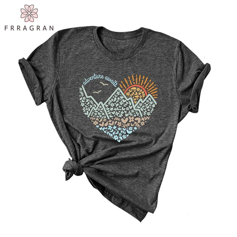 Nature Lover Mountain Camping T-shirt