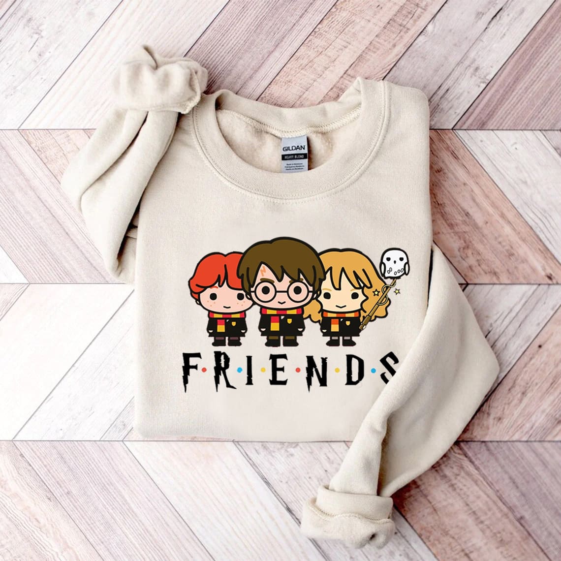 Cute Wizards Magic Print Sweatshirt