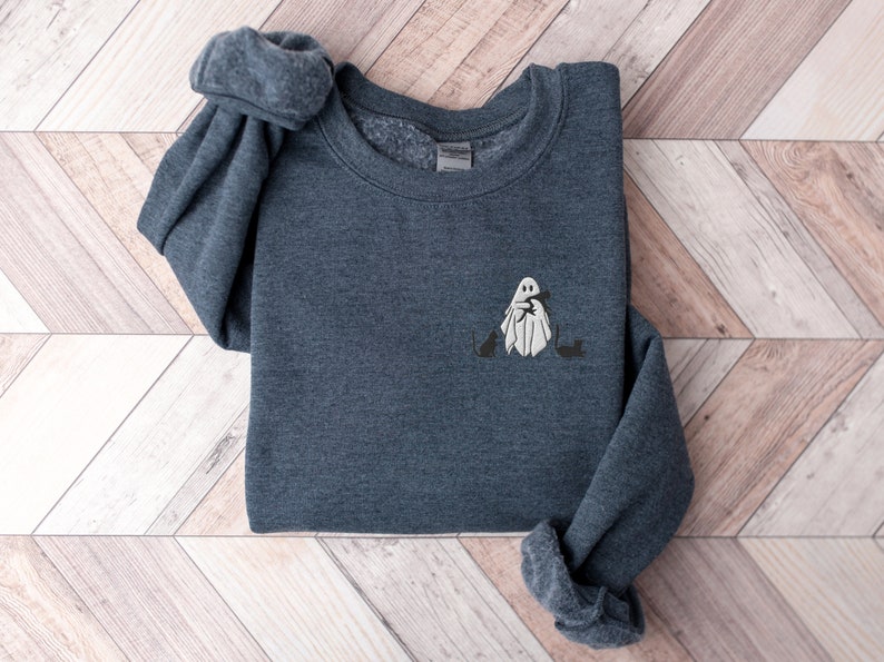 Embroidered Ghost Sweatshirt