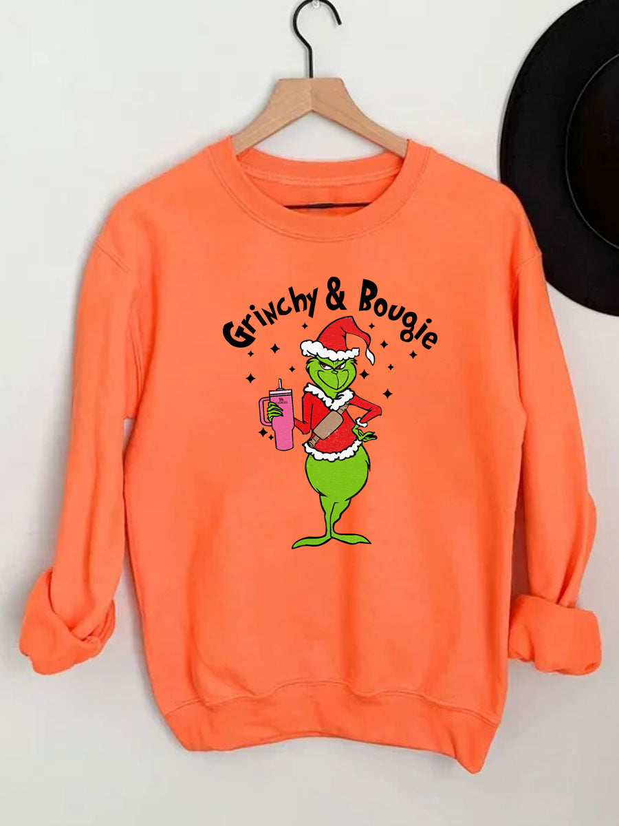 Mean Green Guy Christmas Sweatshirt