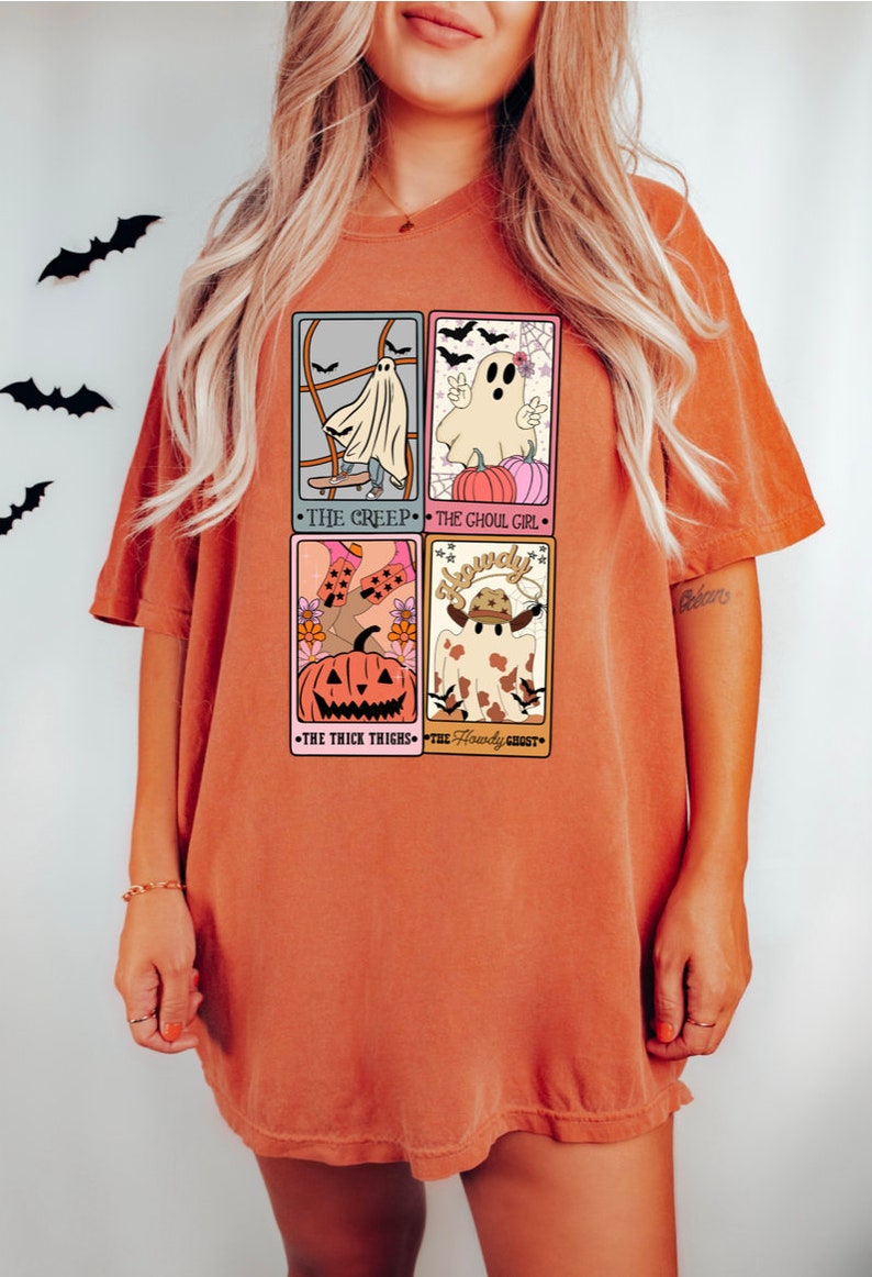 Retro Tarot Card Halloween T-shirt